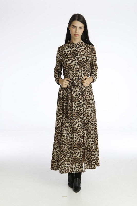 Leopard Shirt Dress