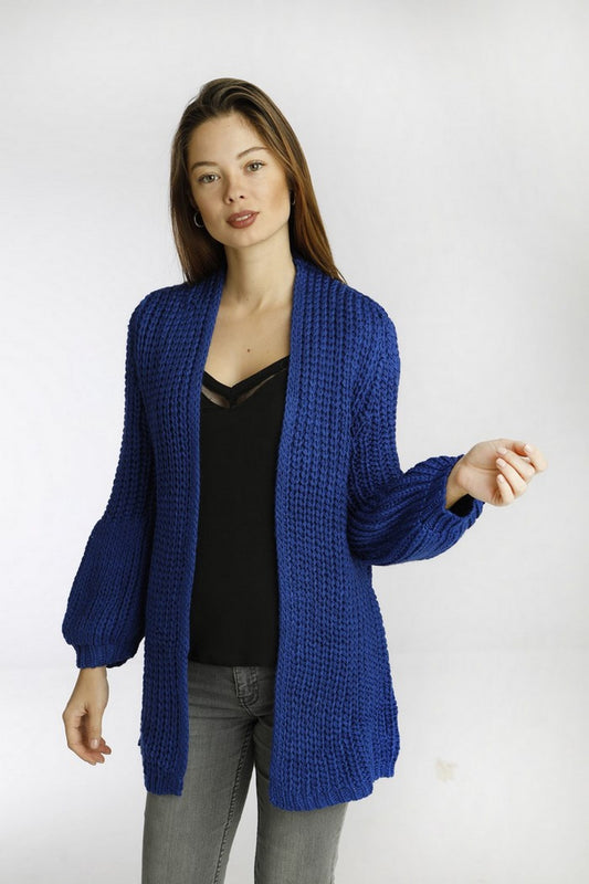 Πλεκτή ζακέτα βαμβακερή